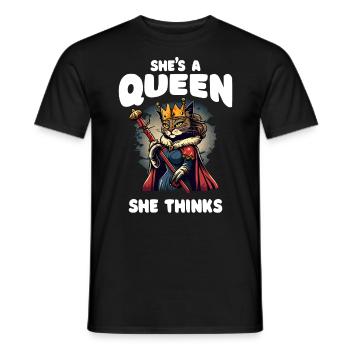 Proud Cat Owner - Men's T-Shirt - black - Front - AI Model Male 178 light (178cm)