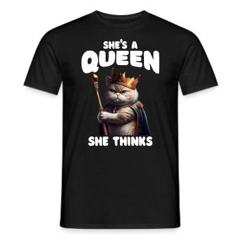Katzeneltern sagen Kätzchen - Männer T-Shirt - Schwarz - Vorne - AI Model Male 178 light (178cm)