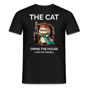Maman chatte fière - T-shirt homme - noir - Devant - AI Model Male 178 light (178cm)