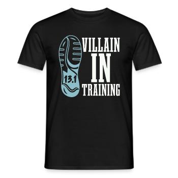 Half Marathon Villain In Training Marathon Runner - Männer T-Shirt - Schwarz - Vorne - AI Model Male 178 light (178cm)