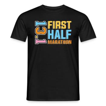 Semi-marathon Premier semi-marathon 13.1 Triathlon - T-shirt homme - noir - Devant - AI Model Male 178 light (178cm)