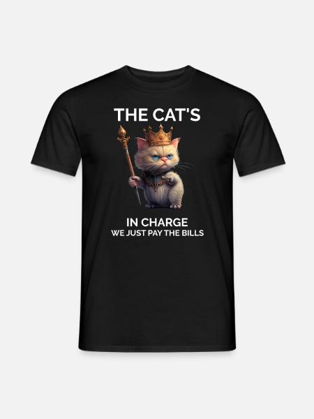 Sarcastic Cat - Men's T-Shirt - black