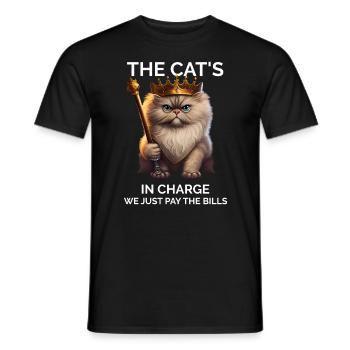 Cat Lady - Drôle - T-shirt homme - noir - Devant - AI Model Male 178 light (178cm)
