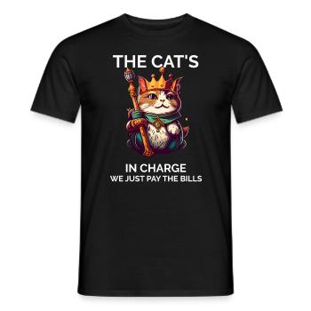 Stolze Katzenmutter - Männer T-Shirt - Schwarz - Vorne - AI Model Male 178 light (178cm)