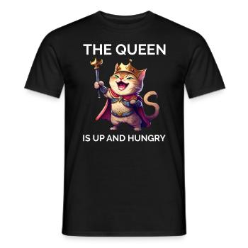 Pelz Eltern Kätzchen Katze Papa Katze Mama - Männer T-Shirt - Schwarz - Vorne - AI Model Male 178 light (178cm)