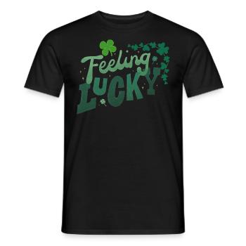 Feeling Lucky - T-shirt homme - noir - Devant - AI Model Male 178 light (178cm)