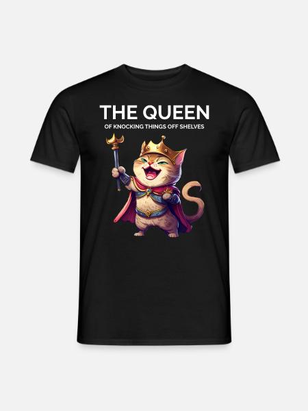 Katzenliebhaber Kätzchen - Männer T-Shirt - Schwarz