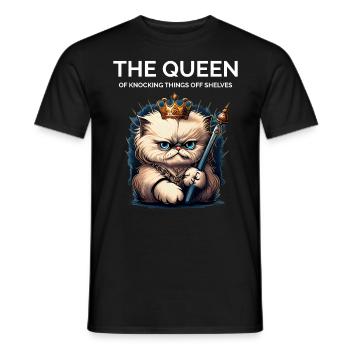 Propriétaire de chat drôle Dire maman chat - T-shirt homme - noir - Devant - AI Model Male 178 light (178cm)