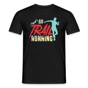 Trail Running Go Trail Running Marathoner Training - T-shirt homme - noir - Devant - AI Model Male 178 light (178cm)