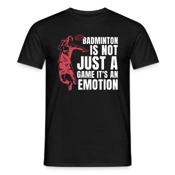 Le badminton n’est pas seulement un joueur de sport de raquette - T-shirt homme - noir - Devant - AI Model Male 178 light (178cm)