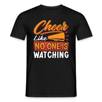 Cheerleading Cheer Like No One Is Cheer Squad - T-shirt homme - noir - Devant - AI Model Male 178 light (178cm)