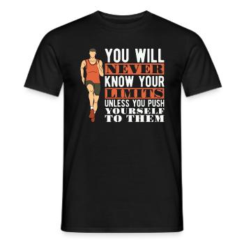 Athlétisme que vous ne saurez jamais Aime courir - T-shirt homme - noir - Devant - AI Model Male 178 light (178cm)