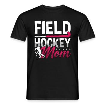 Field Hockey Mom Ice Hockey Team Loves Goalkeeper - Männer T-Shirt - Schwarz - Vorne - AI Model Male 178 light (178cm)