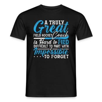 Field Hockey A Truly Great Field Hockey Goalkeeper - Men's T-Shirt - black - Front - AI Model Male 178 light (178cm)