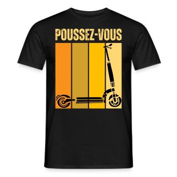 Trot Électrique Freestyle Trottinette Électronique - T-shirt homme - noir - Devant - AI Model Male 178 light (178cm)