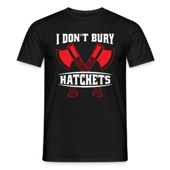Lancer de hache Je n’enterre pas les hachettes Lanceur de hache - T-shirt homme - noir - Devant - AI Model Male 178 light (178cm)