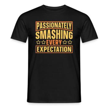 Musical Theatre Passionately Smashing Broadway - Männer T-Shirt - Schwarz - Vorne - AI Model Male 178 light (178cm)