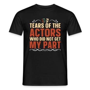 Musical Theatre Tears Of The Actors Broadway Drama - Men's T-Shirt - black - Front - AI Model Male 178 light (178cm)