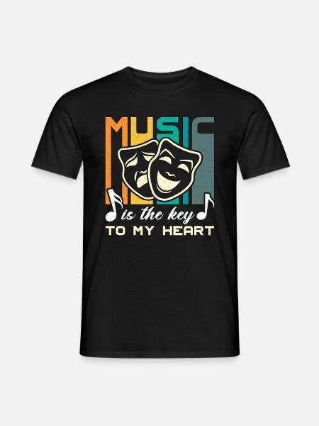 Musical Theatre Music Is The Key To Broadway Drama - Men's T-Shirt - black