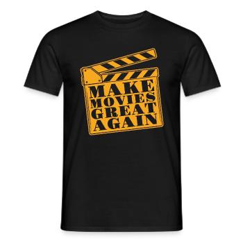 Filmmaking Make Movies Great Again Movie Director - Men's T-Shirt - black - Front - AI Model Male 178 light (178cm)