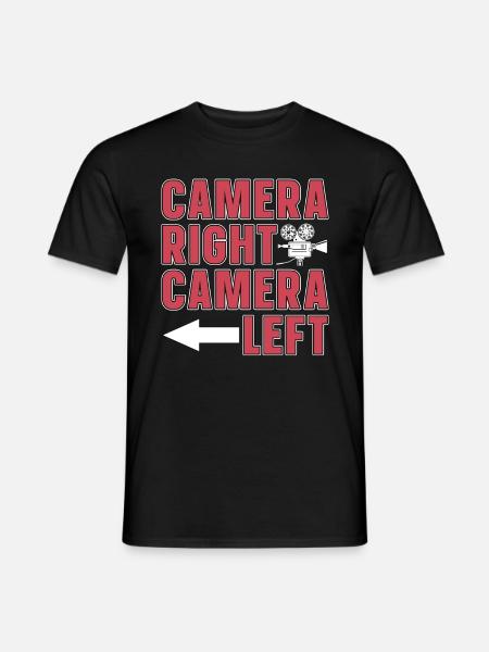 Filmmaking Camera Destra Camera Sinistra Film Director - T-shirt uomo - nero