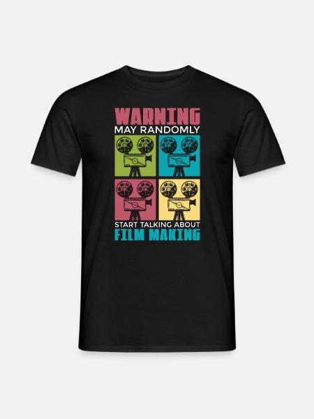 L’avertissement de cinéma peut démarrer au hasard Film Cinema - T-shirt homme - noir