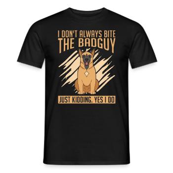 Dresseur d’animaux Je ne mords pas toujours l’amoureux des animaux - T-shirt homme - noir - Devant - AI Model Male 178 light (178cm)