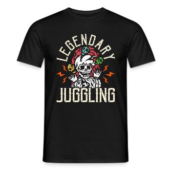 Circus Clown Legendary Juggling Circus Performer - Men's T-Shirt - black - Front - AI Model Male 178 light (178cm)