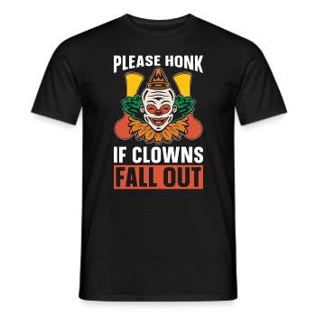Circus Clown Please Honk If Clowns Circus Staff - Männer T-Shirt - Schwarz - Vorne - AI Model Male 178 light (178cm)