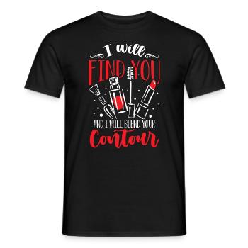 Maquilleur Je te trouverai et moi Cosmétologue - T-shirt homme - noir - Devant - AI Model Male 178 light (178cm)
