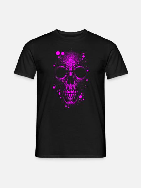 Totenkopf Skull - Männer T-Shirt - Schwarz