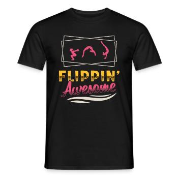 Contorsion Flippin' Awesome Backflip Contorsionniste - T-shirt homme - noir - Devant - AI Model Male 178 light (178cm)