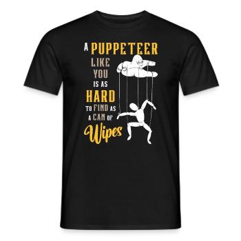 Marionnettes Un marionnettiste comme vous est aussi difficile à marionner - T-shirt homme - noir - Devant - AI Model Male 178 light (178cm)