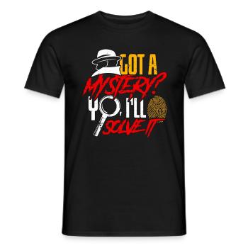 Le détective a obtenu une enquête mystérieuse sur les empreintes digitales - T-shirt homme - noir - Devant - AI Model Male 178 light (178cm)