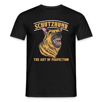 German Shepherd Schutzhund The Art Of Loves Canine - Männer T-Shirt - Schwarz - Vorne - AI Model Male 178 light (178cm)