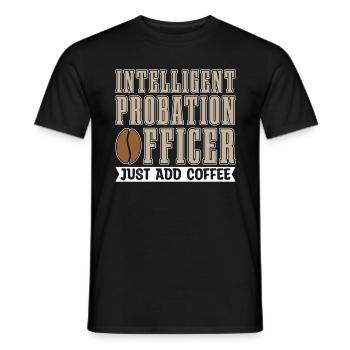 Intelligent Probation Officer Correctional Officer - Männer T-Shirt - Schwarz - Vorne - AI Model Male 178 light (178cm)