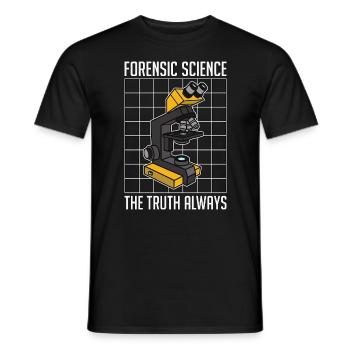 Forensic Science The Truth Always Investigation - Men's T-Shirt - black - Front - AI Model Male 178 light (178cm)