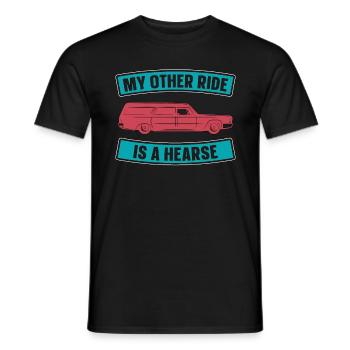 Embalmer My Other Ride Is A Funeral Home Embalmers - Men's T-Shirt - black - Front - AI Model Male 178 light (178cm)