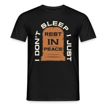 Embalmer I Don't Sleep I Just Embalming Embalmers - Men's T-Shirt - black - Front - AI Model Male 178 light (178cm)