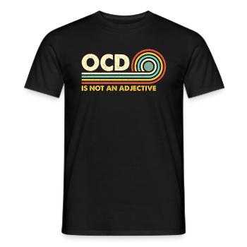 Le TOC en santé mentale n’est pas un adjectif de conscience - T-shirt homme - noir - Devant - AI Model Male 178 light (178cm)