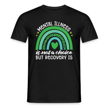 Mental Health Mental Illness Is Not Health Care - Men's T-Shirt - black - Front - AI Model Male 178 light (178cm)