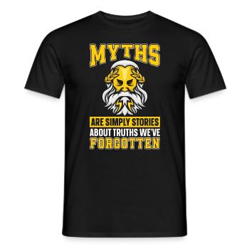 Les mythes de la mythologie grecque sont simplement des histoires antiques - T-shirt homme - noir - Devant - AI Model Male 178 light (178cm)