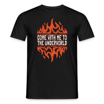 La mythologie grecque vient avec moi dans le grec ancien - T-shirt homme - noir - Devant - AI Model Male 178 light (178cm)