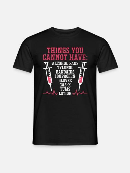 Correctional Nurse Things You Cannot Prison Nurse - Männer T-Shirt - Schwarz