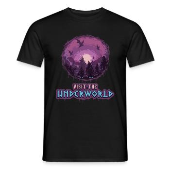 Greek Mythology Visit The Underworld Ancient Gods - Men's T-Shirt - black - Front - AI Model Male 178 light (178cm)