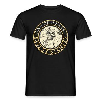 Norse Mythology Map Of Asgard Valkyrie Goddess - Männer T-Shirt - Schwarz - Vorne - AI Model Male 178 light (178cm)