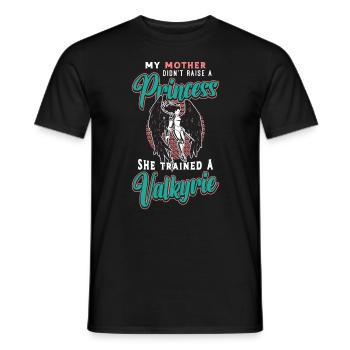 Valkyries My Mother Didn't Rise Norse Mythology - Männer T-Shirt - Schwarz - Vorne - AI Model Male 178 light (178cm)