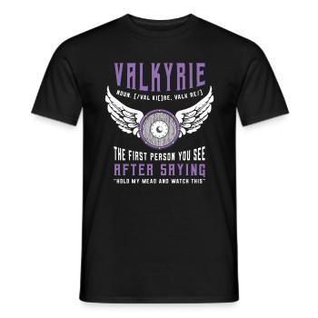 Valkyrie The First Person You See Norse Mythology - Männer T-Shirt - Schwarz - Vorne - AI Model Male 178 light (178cm)