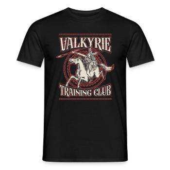 Valkyrie Training Club Viking Woman Norse Goddess - Männer T-Shirt - Schwarz - Vorne - AI Model Male 178 light (178cm)