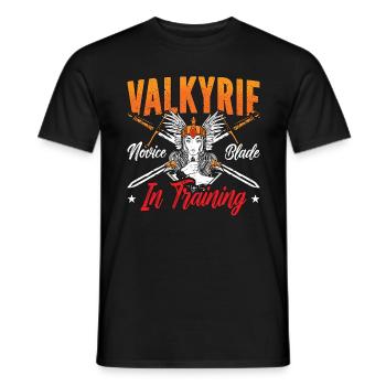 Valkyrie Novice Blade In Training Norse Mythology - Männer T-Shirt - Schwarz - Vorne - AI Model Male 178 light (178cm)